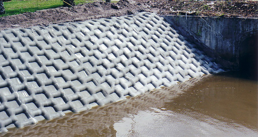 Fabric Formed Concrete Linings Channels Erosion Protection | Southern